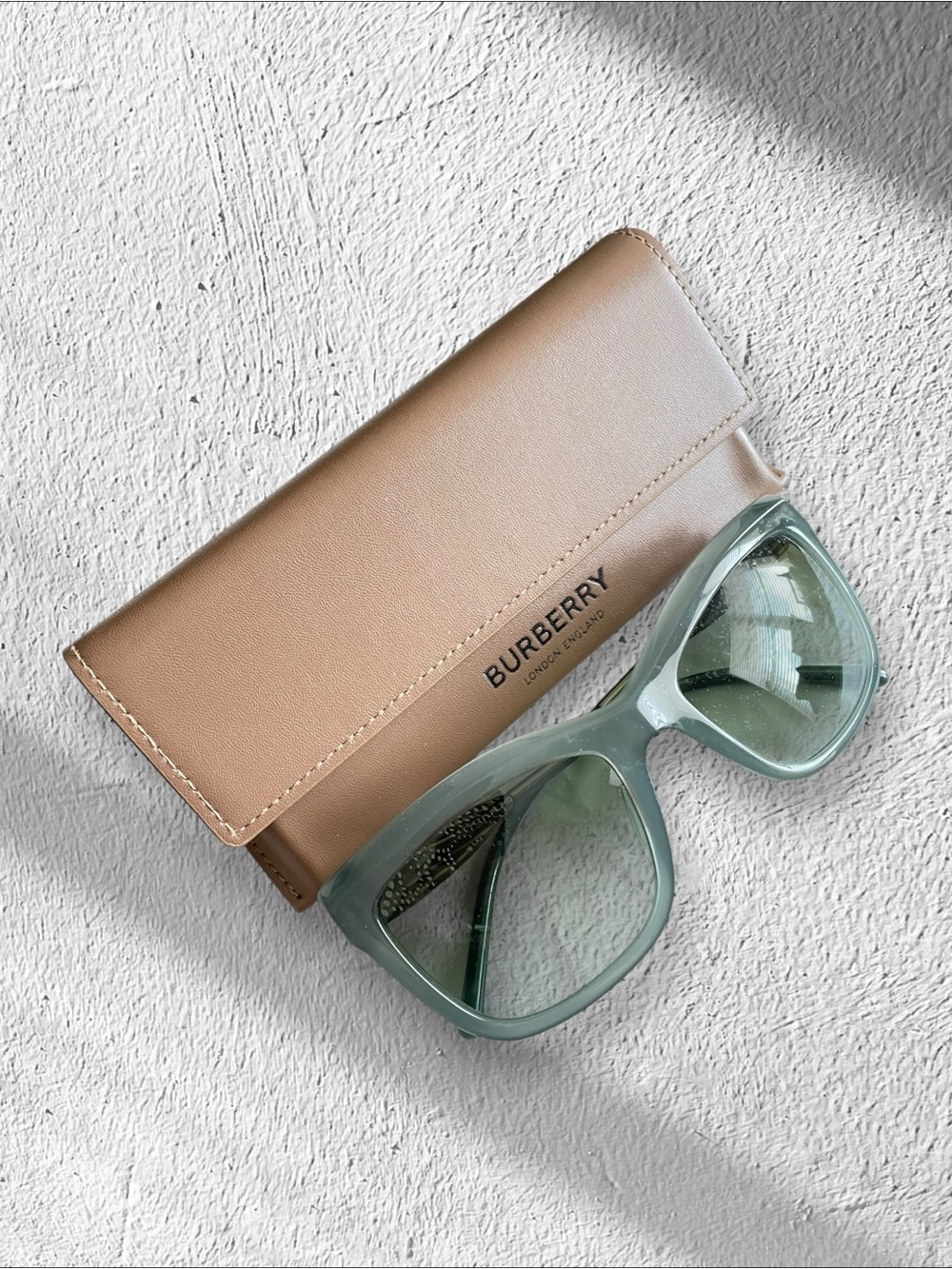 Burberry B 4207 3571/8E Opal Women's Sunglasses & Case